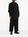 Yohji Yamamoto draped single-breasted zip-up blazer