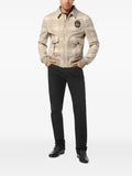Billionaire check-crest bomber jacket