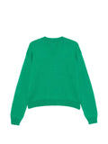MSGM logo-embroidered crew neck sweater