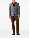 Hackett London windowpane-check bib-detail blazer