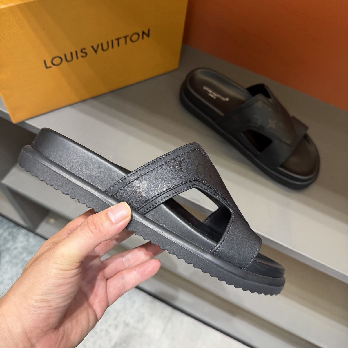 Louis Vuitton Oasis Cutout Slide Sandals